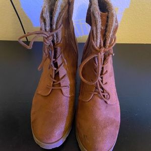 Womens brown booties